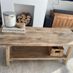 Rustic Coffee Table Vintage Wood Coffee Table reclaimed Wooden Table ...