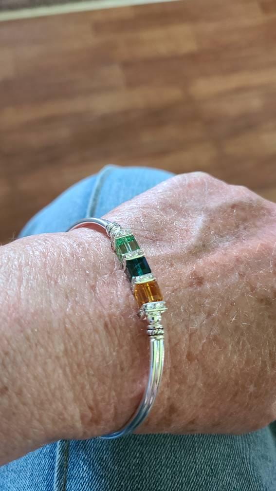 Custom Birthstone Bracelet for Grandmother Family Birthstone Bracelet Custom Jewelry For Her Bridesmaid Gemstone Bracelet for Mothers Day