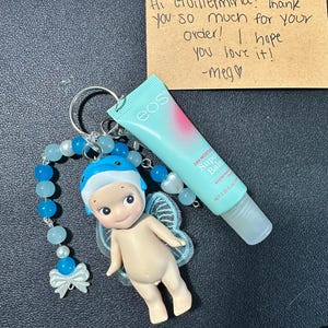 sonny angel keychain with lipbalm