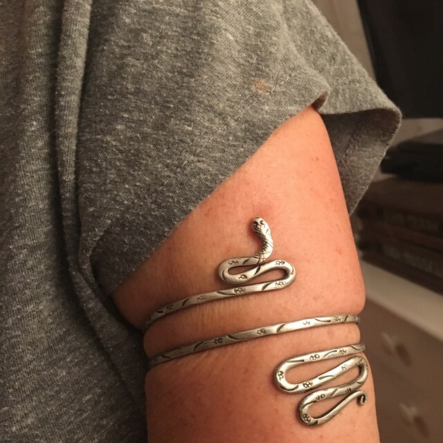 Silver Snake Arm Cuff 2025