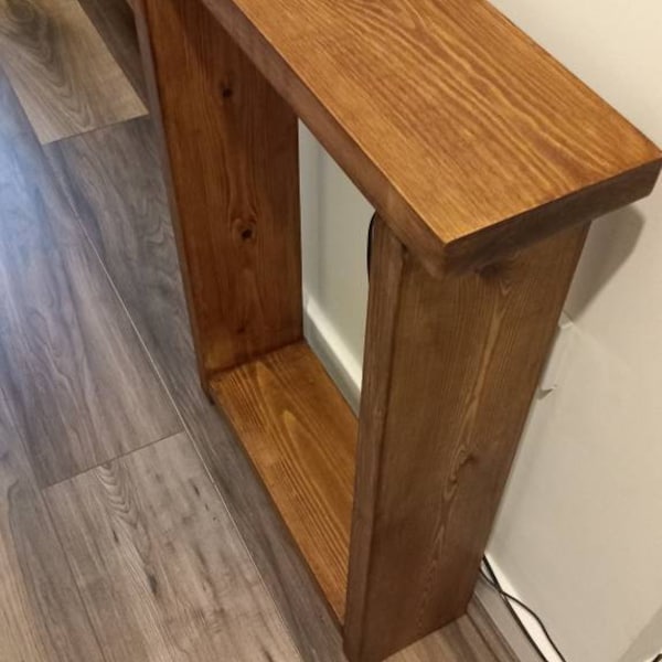 Solid Wood End Sofa Table Narrow Side Table - Various Sizes & Colours ...
