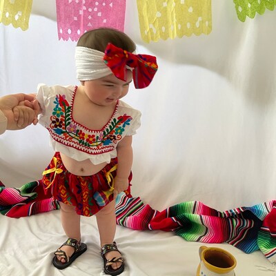 Mexican Crop Top Baby Outfit/taco-bout Party Outfit/fiesta//mexican ...