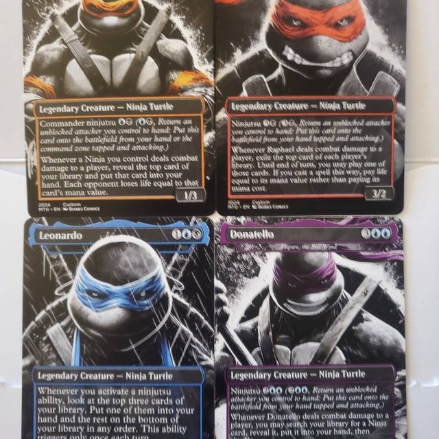 TMNT Ninjas |mtcg| Proxy - Custom Art Cards - **NEW** - Etsy TMNT Ninjas |mtcg| Proxy - Custom Art Cards - **NEW** - Etsy