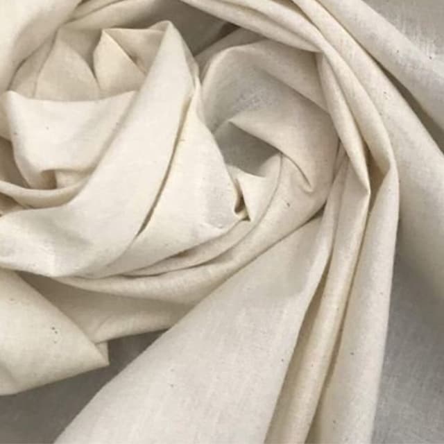 5M 50X50 Natural Unbleached Cotton Gauze Muslin Fabric Soft Plain