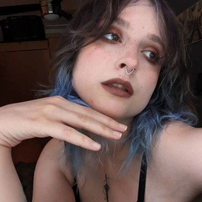 Rose Gold Victoria Trident Icon L-shaped Nose Ring-rose Gold - Etsy