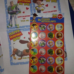 Customized Toy Story Valentine's Day Cards - Printable - Print at Home ...