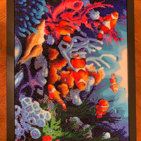 Octopus Bead Embroidery Kit - 3D DIY Ocean Craft Kit For Beginners, Includes Full-Color Instructions