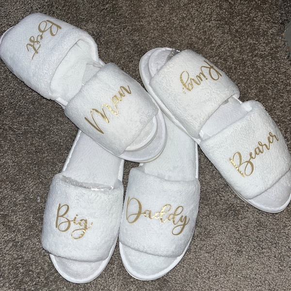 With Photo Personalized Slippers For Him Personalised Grandma