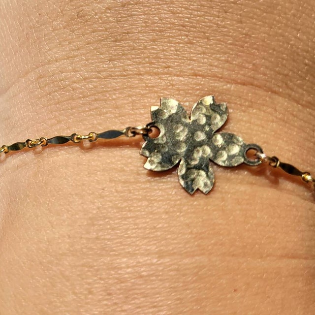 Cherry Blossom Charm Bracelet - Cherry Blossom Jewelry