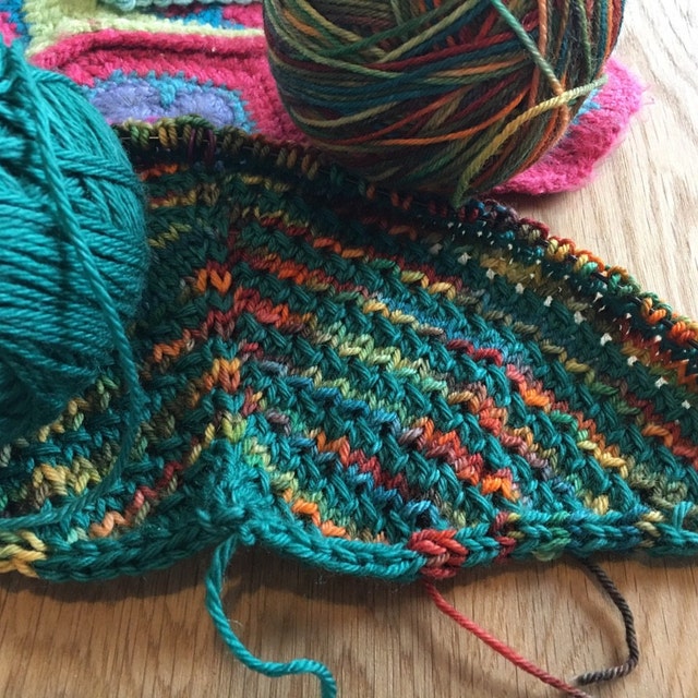 Hand dyed yarn blue faced leicester wool DK yarn 4ply yarn | Etsy