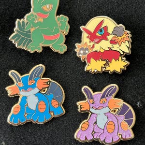 Pokemon Tyranitar Hard Enamel Pin Heart Gold Soul Silver - Etsy