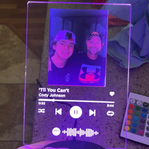 Custom Personalized Photo Song Framed Lyrics Music Album Cover Picture ...