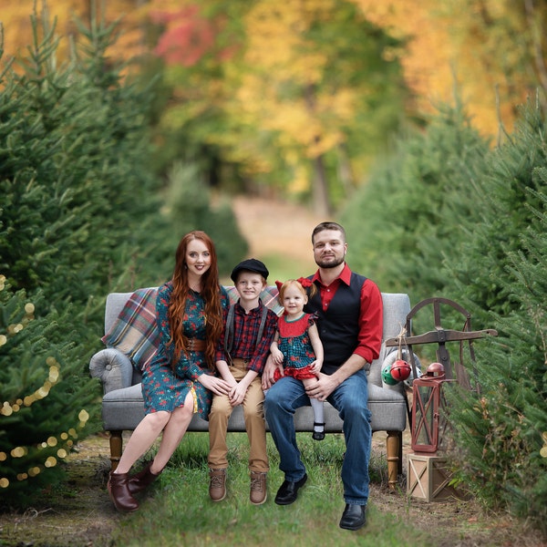 Christmas Tree Farm >> Digital Backdrop for Photography Composite ...