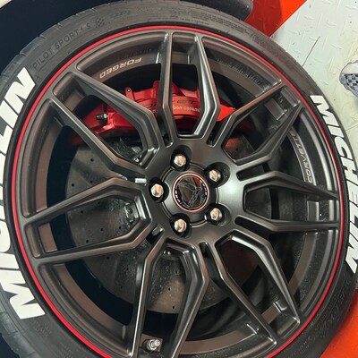 Purchase 8X SUPREME Tire Lettering Sticker RED 1.06'' 14''-22'' Separatedly Letters in , for US