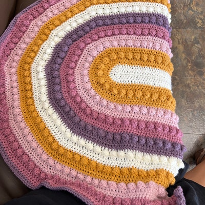 Lollipop Pattern Print Hooded Blanket