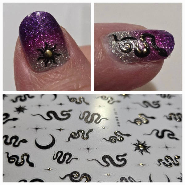 Cute Nail Stickers, Cute Nail Art, Kawaii Nail Decal, Star Nail Decals
