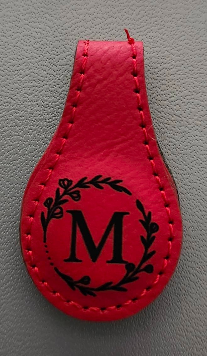 Magnetic Leather Bookmark – Personalized Book Lover Gift, Custom Reading Accessory