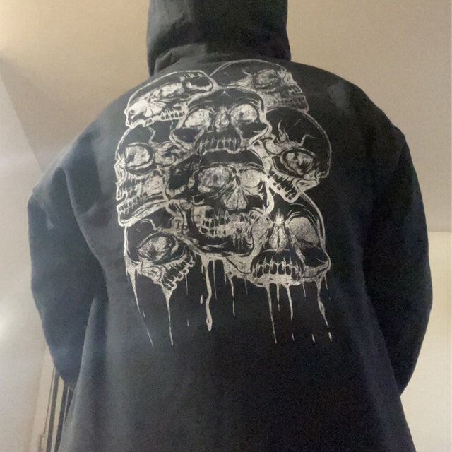 Goth Hoodie Skeleton Hoodie Skull Hoodie Plus Size Goth Goth Hoodie Skeleton Hoodie Skull Hoodie Plus Size Goth