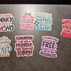 Printable Sarcastic Stickers Bundle, Funny Printable Stickers, Print and Cut Sticker, Planner ...
