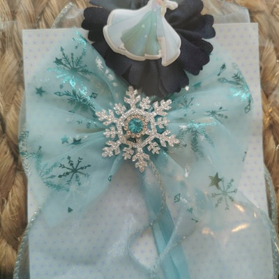 Babyhug Disney Free Size Bow & Butterfly Clip - Blue main image 0