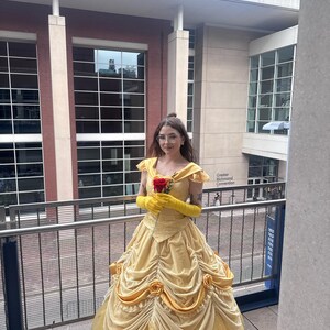 プリンセスベルドレス 美女と野獣 ベルドレス イエローブロケード