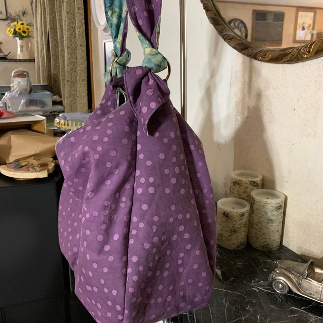 DEEPNY Flap-Pocket Fabric Hobo Bag Pink One Size
