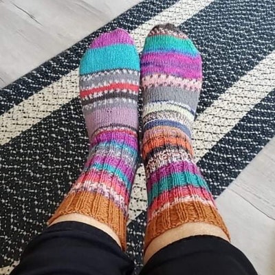 Scrappy Socks Knitting Kit - Etsy