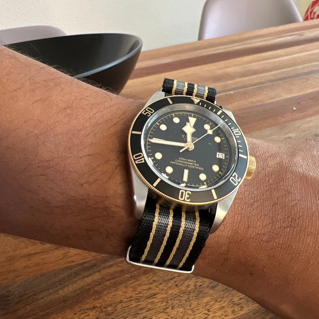 Cintura di sicurezza premium NATO cinturino orologio 20 mm e 22 mm