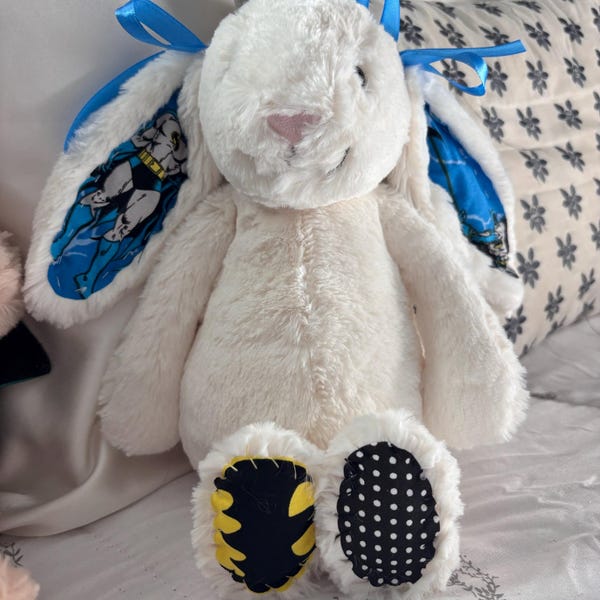 Bat Bunny! Superhero, Stuffed Animal, Custom - Etsy