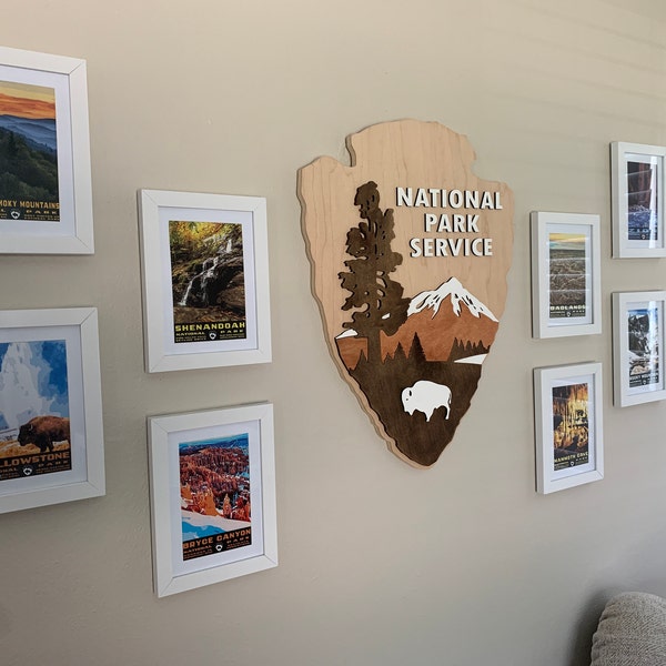 Sets of Wpa-style Vintage Style USA National Park Postcards 4x6 Cards ...