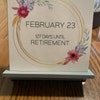 Retirement Countdown Calendar Custom Retiring Gift for - Etsy