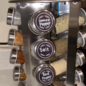 Modern Spice Labels Chalkboard Labels | Etsy