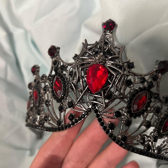 Vampire Crown, Red Spider Tiara, Dark Silver and Black  display picture 3