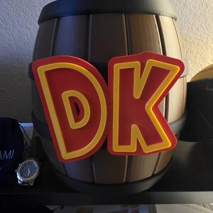 Donkey Kong DK Barrel Garbage Can, Storage Container, Piggy Bank