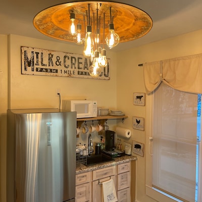 Rustic Vintage Chicken Brooder 34 Disk Drop Light - Etsy