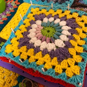 3D Printed Crochet Blocking Board Sizes up to 12 Large Crochet Blocking for  Big Granny Squares, Motifs, or Hexies 