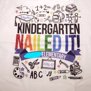 Kindergarten graduation shirt graduation boy kindergarten | Etsy