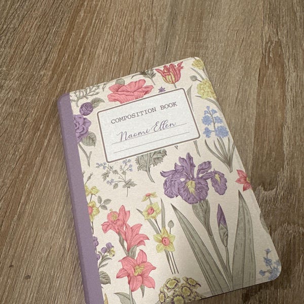 Purple Floral All New Kindle 11th Gen 2024 Case Composition Book Kobo ...