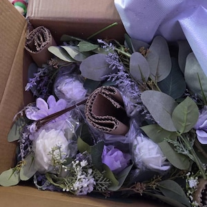 Confezione da 2 ghirlande di rose artificiali, 45 rose finte per