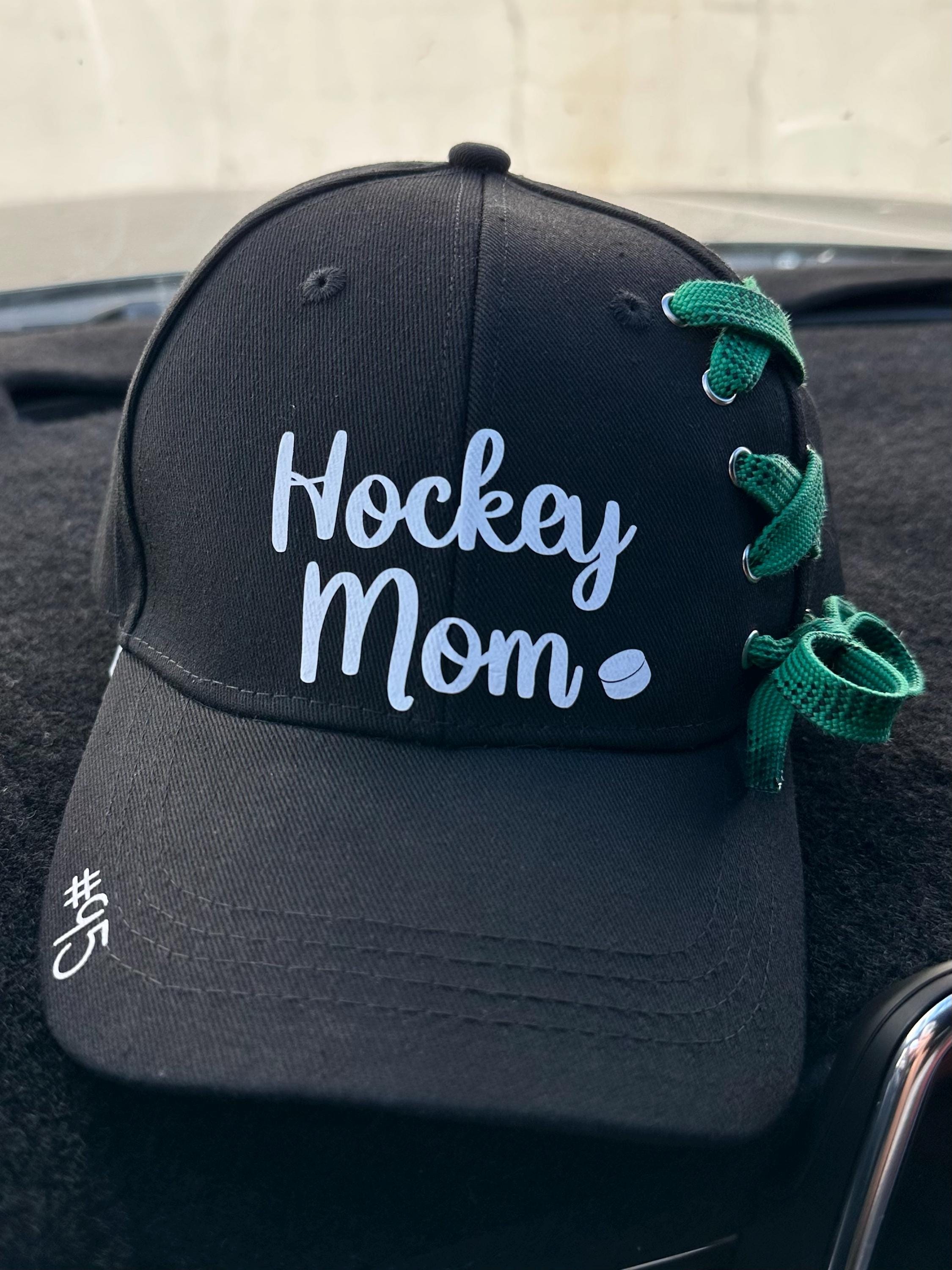 Personalized Ponytail Hats, Hockey Mom Hat, Hockey Hats for Women, Hockey Gifts for Girls, Goalie Mom High Ponytail Caps, Custom Hockey SWAG