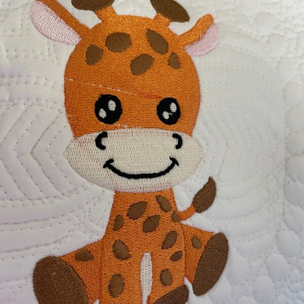 Cute Baby Giraffe Embroidery Design, Animal Embroidery Design, Machine ...