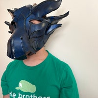 PDF Pattern Leather Dragon Mask - Etsy UK