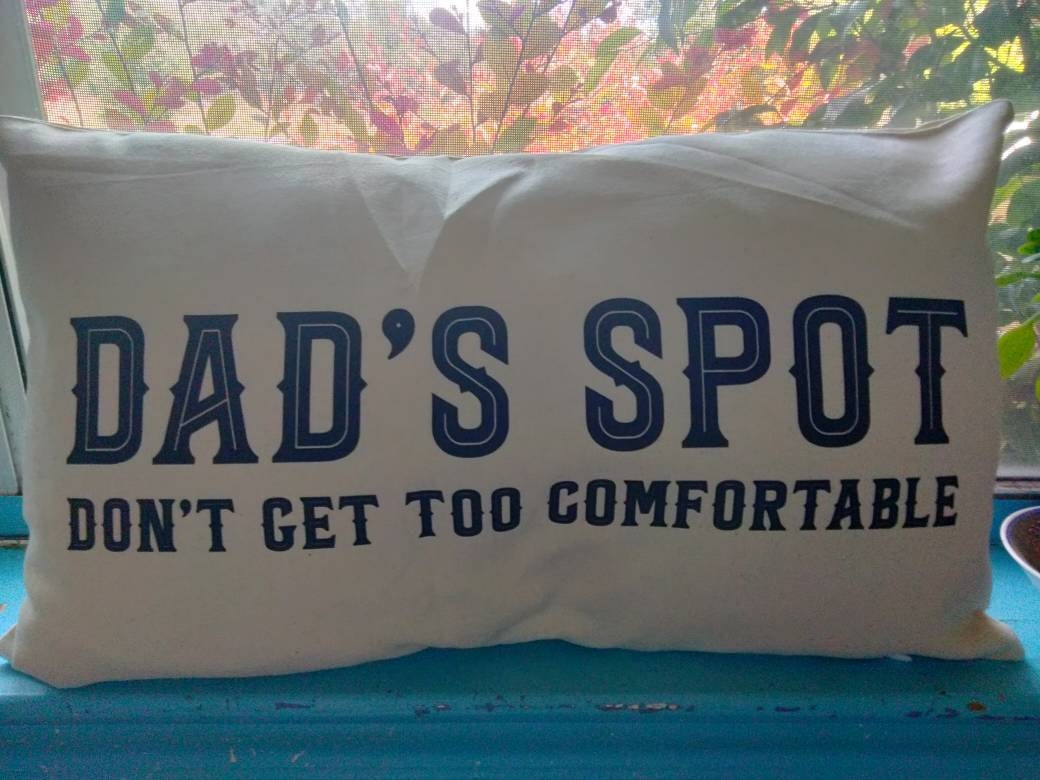 Dads Chair Pillow, Custom Throw Pillow, Funny Dad Pillow, Funny Husband Pillow, Funny Dad Gift, Dad Pillow Case, Personalize Dad Pillow