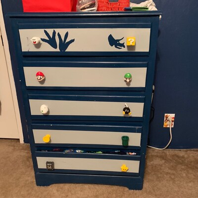 Super Mario Star Drawer Knobs Nintendo Game Room Cute Star Video Game ...