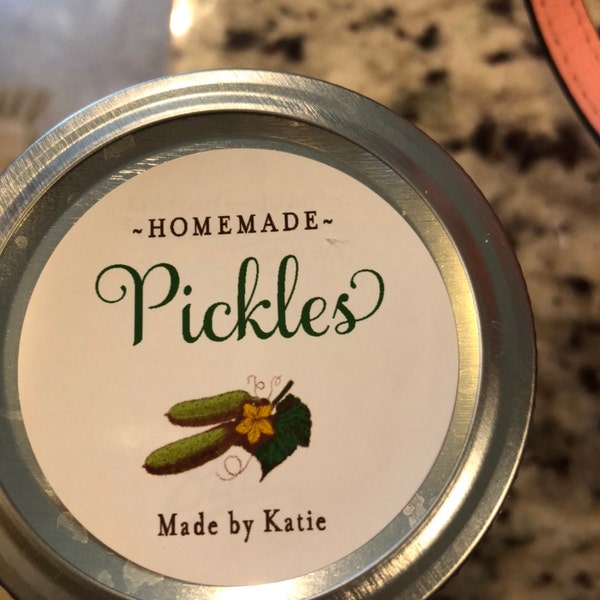 Custom Pickle Labels Custom Pickle Labels, Printed Personalized Stickers for Canning ...