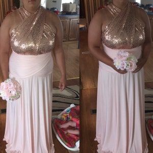 infinity dress with sequins