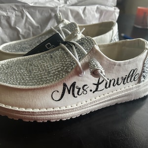 blinged out wedding shoes