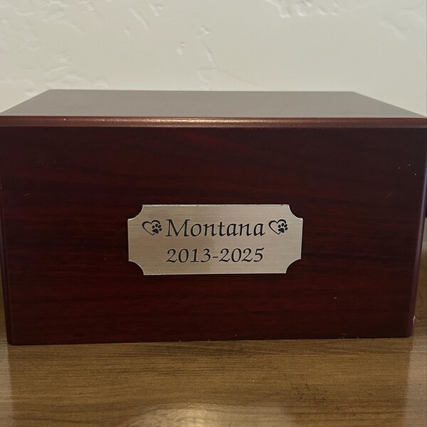 Image showcasing Custom Engraved 1.25x3-inch Name Plate | Loving Memory of Plaque for ...