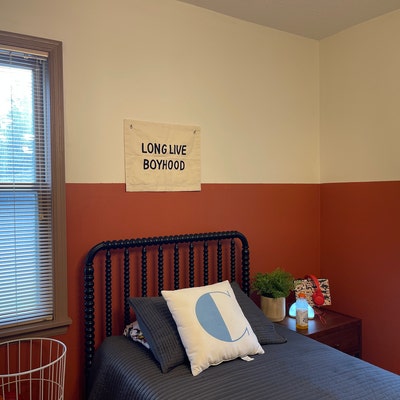 Long Lve Boyhood Banner Boys Wall Decor Baby Boy Nursery Sgns Boy