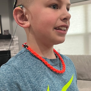 Sports Necklace With Hearing Aid or Cochlear Implant Retaining Cord - Etsy